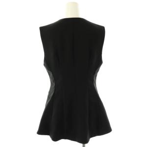 PINKY&DIANNE 25SS URBAN PRECIOUS ウエストタックジレ ベスト ジップアップ 36 黒 /CX OS