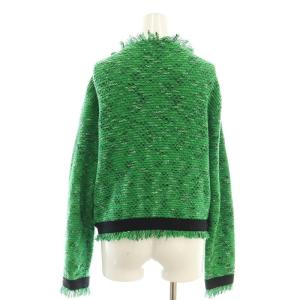 PINKY&DIANNE カスリツイードカーディガン 38 緑 グリーン /SS OS