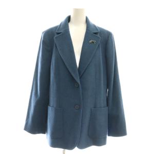ウール カシミヤ混 ジャケット テーラードジャケット 13+ ブルー /DF OS