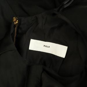 TOGA PULLA ACETATE SATIN DRESS サテンワンピース ロング 切替 38 ブラック /MY OS
