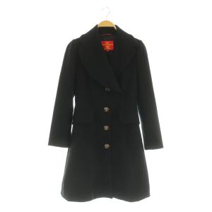 ウールコート オーブボタン 01 ブラック