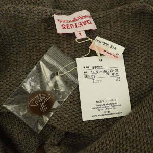 Vivienne Westwood RED LABEL オーブボタン ニット カーディガン 変形 02 ブラウン /MY OS