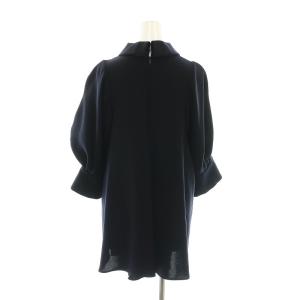 ENFOLD カラード フレア プルオーバー COLLARED FLARE PULLOVER 38 紺 ネイビー /SS