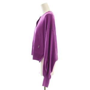 nagonstans 24SS form-sleeves cardigan カーディガン ニット M パープル /DO OS