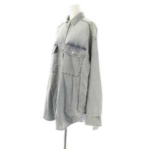 RIVE DROITE RIVEDROITE リブドロワ 24SS MONN Lightビッグデニムシャツ 長袖 F ライトブルー /DF OS