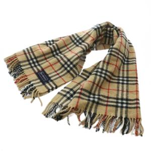 マフラー ウール ノバチェック ベージュ