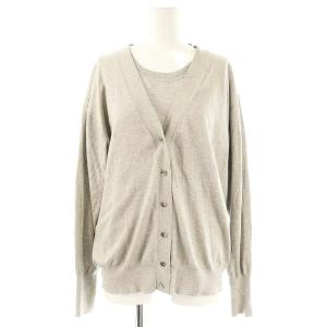 FILARTEX Vネックアンサンブル ニット グレー /HK OS