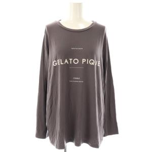 gelato pique 2022 セットアップ HAPPYBAG カットソー パンツ ルームウェア F チャコールグレー オフホワイト