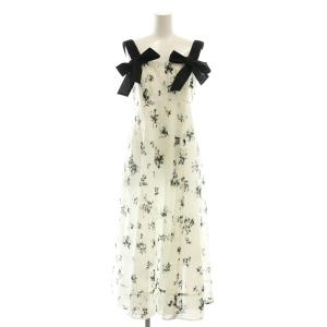 24AW ワイドストラップステッチワンピース 00 オフホワイト マルチカラー /DO OS