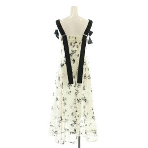 FRAY I.D 24AW ワイドストラップステッチワンピース 00 オフホワイト マルチカラー /DO OS