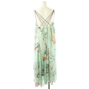 Ameri VINTAGE 25SS MEDI INDIAN POOL MARBLE DRESS ワンピース S ライトブルー