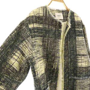 Ameri VINTAGE 24SS LADY LIKE PRINT TWEEDS JACKET