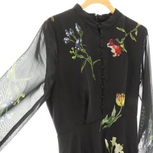 Ameri VINTAGE 23SS SOFIA PLEATS DRESS ワンピース プリーツ ロング S ブラック /HK OS