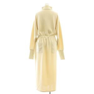 Ameri VINTAGE 24AW UND HALF ZIP SWEAT DRESS ワンピース ロング 長袖 S ベージュ /HK