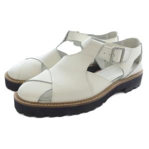 24SS SOFT SMOOTH LEATHER GURKHA PANEL SANDAL サンダル ストラップ