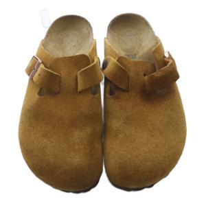 BIRKENSTOCK BOSTON サンダル スエード 24.5cm 茶色 ブラウン /SR37