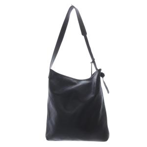 ステッチキルトレザーショルダーバッグ 黒 ブラック /SR27 SH