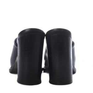 ANN DEMEULEMEESTER サンダル ハイヒール レザー 35 ブラック /YO23 SH
