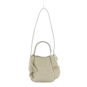 24AW ワンハンドルフリルバッグ 2way ハンド ショルダー CRM クリーム アイボリー CWGB244525