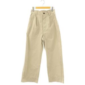 24SS コットンワイドストレートパンツ 1 グレージュ /ES OS