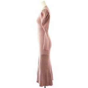 SNIDEL 24SS Sustainableフロントボタンニットワンピース ラメ F ピンク /MI OS