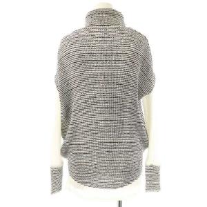 SPECCHIO プリーツ タートルネックカットソー ノースリーブトップス 2点セット 40 ホワイト ブラック /HK