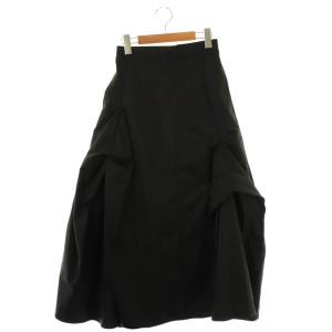 23AW ロングスカート フレア 38 黒 /MI OS