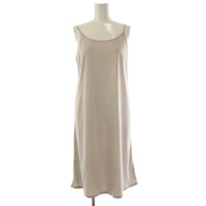 SNIDEL 23SS Sustainableフリルプリーツワンピース ロング 0 ライトグレー /DF OS