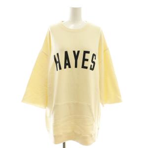 24AW ロゴスウェットチュニック カットソー アイボリー ブラック /DO OS