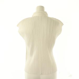 PLEATS PLEASE ISSEY MIYAKE イッセイミヤケ プリーツノースリーブシャツ 3 白 ホワイト /SS OS