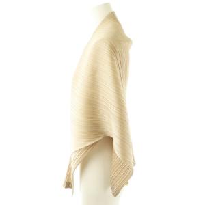 PLEATS PLEASE ISSEY MIYAKE イッセイミヤケ プリーツ変形ドルマンカーディガン 1 ベージュ