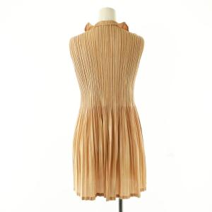PLEATS PLEASE ISSEY MIYAKE イッセイミヤケ プリーツチュニックプルオーバー カットソー 3 ベージュ /SS OS