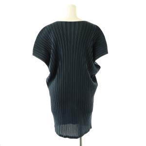 PLEATS PLEASE ISSEY MIYAKE イッセイミヤケ プリーツ チュニック プルオーバー カットソー 3 紺 ネイビー /SS OS