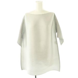 イッセイミヤケ デザインスリーブプリーツカットソー 3 グレー