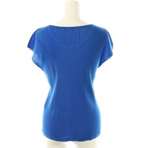 PLEATS PLEASE ISSEY MIYAKE イッセイミヤケ プリーツノースリーブカットソー 3 青 ブルー /SS OS