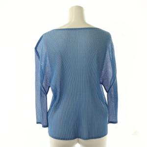 PLEATS PLEASE ISSEY MIYAKE イッセイミヤケ メッシュプリーツカーディガン 3 青 ブルー /SS OS