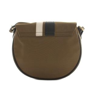 FURLA METROPOLIS MINI ROUND ナイロンショルダーバッグ 茶 ブラウン /SS OS