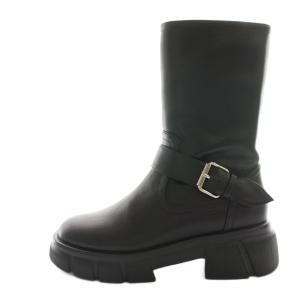 エンジニアブーツ ショート 36 黒 ブラック /SS OS