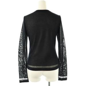 FOXEY ジップアップ ニット カットソー 38 ネイビー