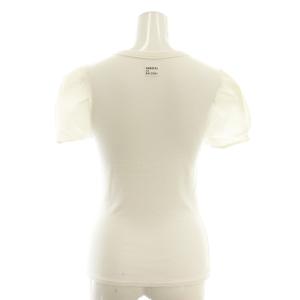 BORDERS at BALCONY 21SS RIB PUFF TEE Tシャツ カットソー 半袖 36 ホワイト /HK OS