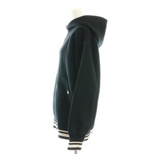 Diagram GRACE CONTINENTAL ダンボールニットフーディー スウェット ジップアップ 36 黒 ブラック 白 ホワイト /SS OS