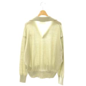 AMI Alexandre Mattiussi ウールニットポロ ハート セーター スキッパー カーキ