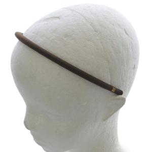 Alexandre De Paris カチューシャ ヘアバンド ブラウン /YO1