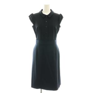 ベーシック basic フレンチスリーブ ワンピース 34 紺 /MI OS