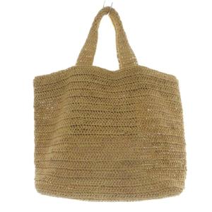 ラフィアトートバッグ ハンドバッグ ベージュ /SR32