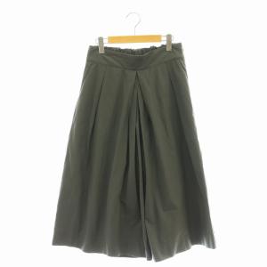 24SS WASHED COTTON POPLIN TROUSERS パンツ ワイド クロップド 3 カーキグレー