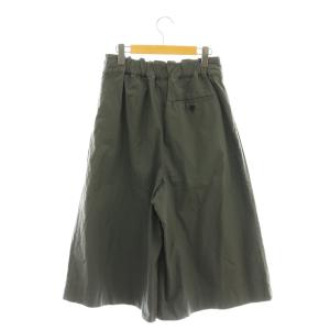 MARGARET HOWELL 24SS WASHED COTTON POPLIN TROUSERS パンツ ワイド クロップド 3 カーキグレー