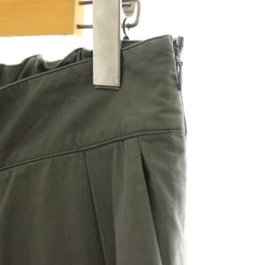 MARGARET HOWELL 24SS WASHED COTTON POPLIN TROUSERS パンツ ワイド クロップド 3 カーキグレー