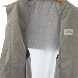 HANAE MORI フラワーエンブロイダリーライトジャケット スプリングコート 46 グレー /DF OS