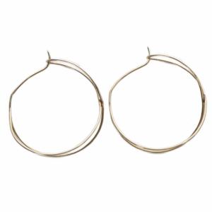 Hirotaka ALL ABOUT BASICS ダブルフープ ピアス K10 ゴールド AB06KME